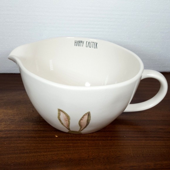 HUGE Rae Dunn Magenta Artisan Collection Planter Creamer Easter Off White 12x9x5
